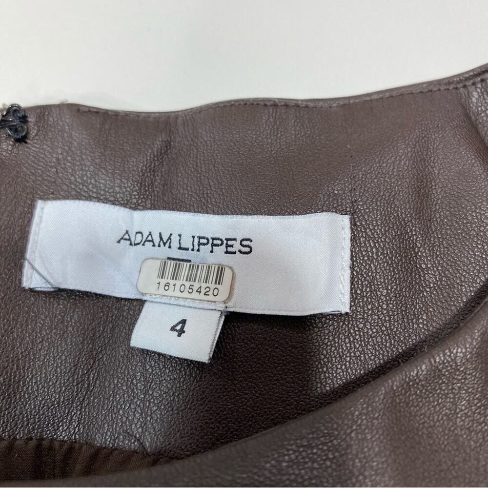 Adam Lippes Leather Sheath Dress Size 4 - Picture 5 of 8